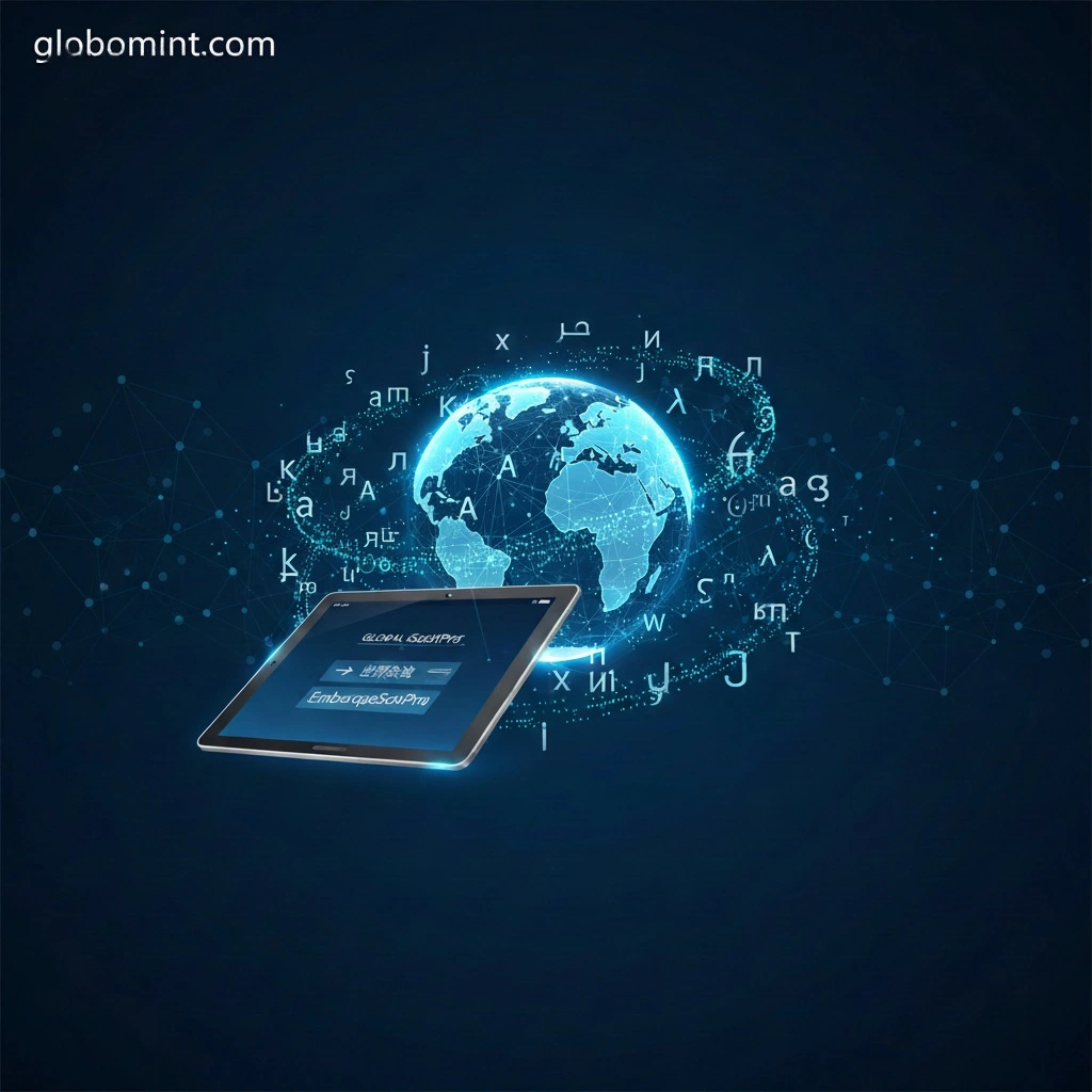 Övrrsätt AI translation interface showing real-time multilingual communication across digital devices