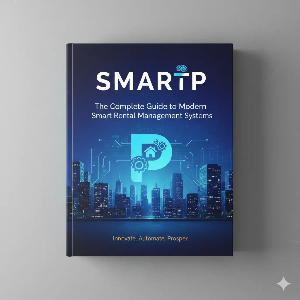 Smart rental property management technology with connected IoT devices and digital automation systems