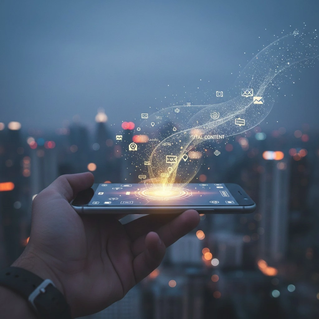 Ovppyo platform digital workspace illustration showing connected productivity tools and collaboration features