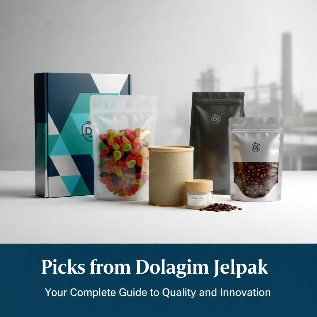 Modern abstract representation of Dolagim Jelpak curated product selections with geometric shapes and premium gradient design