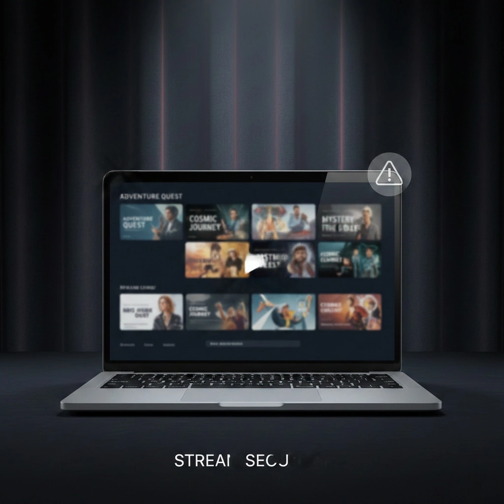 FMovies.do safety guide featuring digital streaming security warnings and protection symbols on modern tech background