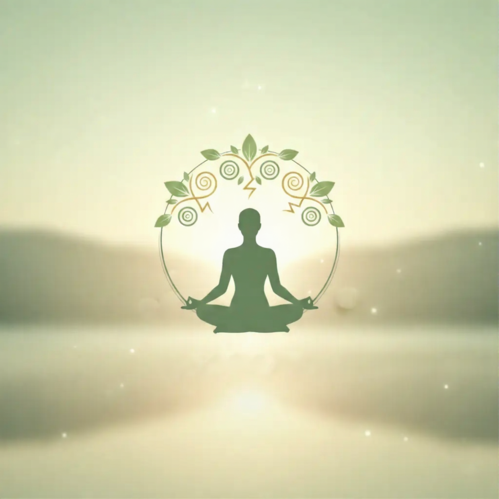 Hormita hormonal balance guide with flowing energy streams representing wellness and natural health harmony