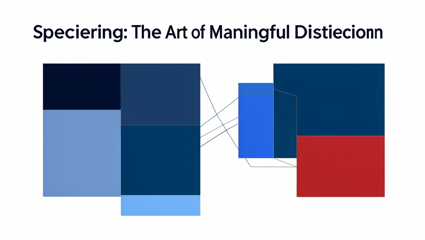 Speciering: Understanding the Art of Meaningful Distinction