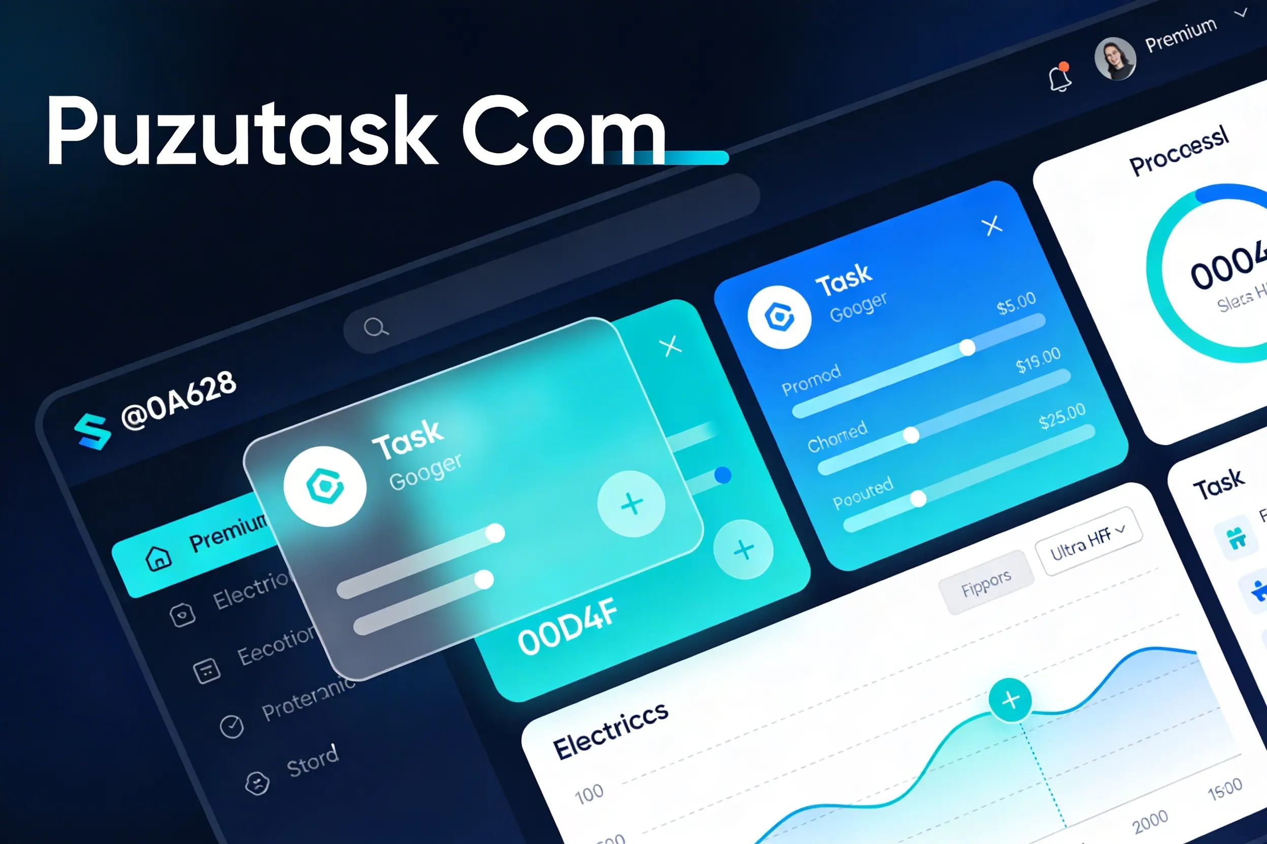 Puzutask com task management platform dashboard showing organized workspace for freelancers and remote teams in 2026